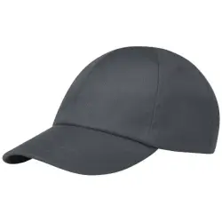 Cerus 6-panelowa luźna czapka z daszkiem kolor szary