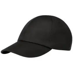 Cerus 6-panelowa luźna czapka z daszkiem kolor czarny