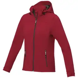 Damska kurtka softshell Langley - rozmiar  XS - kolor czerwony