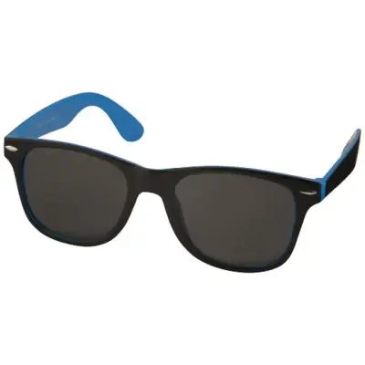 Okulary przeciwsłoneczne Sun Ray – czarne z kolorowymi wstawkami - kolor niebieski