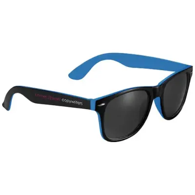 Okulary przeciwsłoneczne Sun Ray – czarne z kolorowymi wstawkami - kolor niebieski
