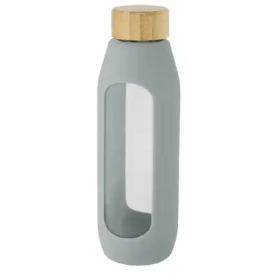 Tidan Butelka z borokrzemianowego szkła o pojemności 600 ml z silikonowym uchwytem