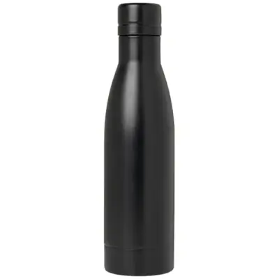 Vasa butelka ze stali nierdzwenej z recyklingu z miedzianą izolacją próżniową o pojemności 500 ml posiadająca certyfikat RCS kolor czarny