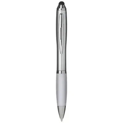 Długopis ze stylusem Nash - kolor biały