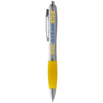 Długopis Nash niebieski wkład - kolor szary