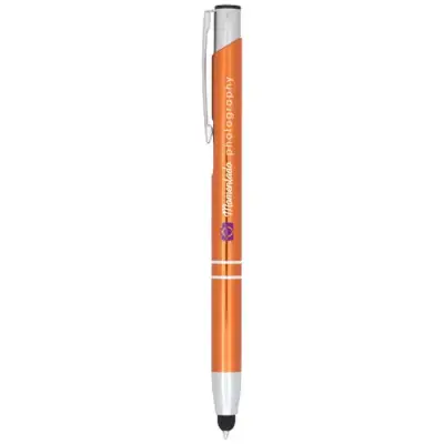 Długopis ze stylusem Olaf - kolor pomarańczowy