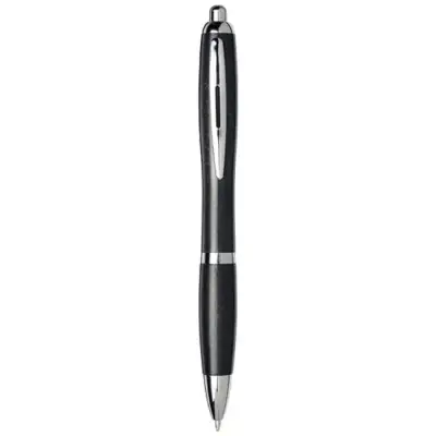 Długopis Nash ze słomy pszenicznej z chromowaną skuwką kolor czarny