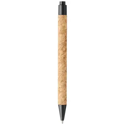 Długopis Midar z korka i słomy pszennej kolor piasek pustyni i czarny