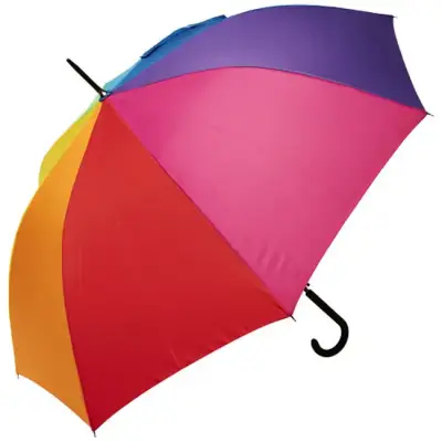 Wiatroodporny parasol 23” Sarah z automatycznym otwieraniem kolor tęczowy