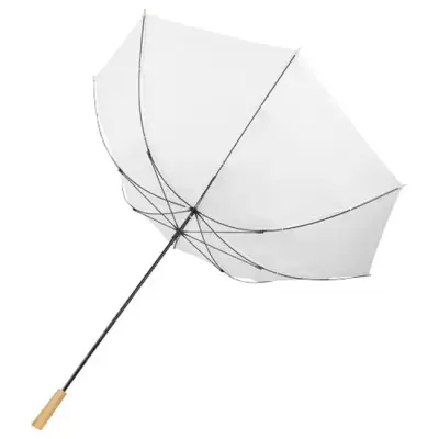 Wiatroodporny parasol golfowy 76 cm z PET z recyklingu Romee - kolor biały