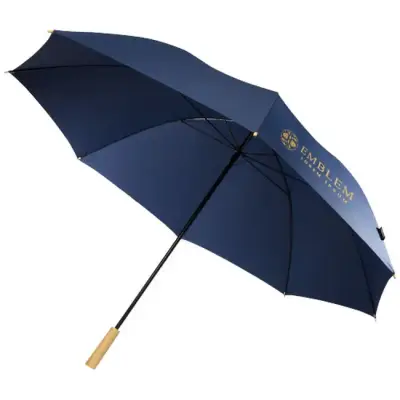 Wiatroodporny parasol golfowy 76 cm z PET z recyklingu Romee - kolor niebieski