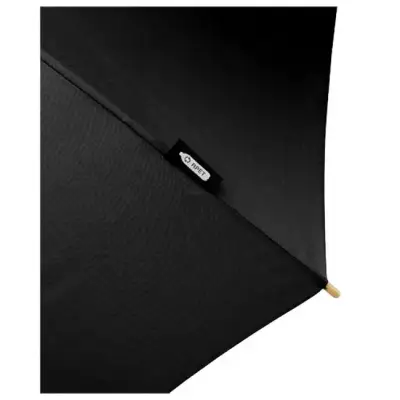 Wiatroodporny parasol golfowy 76 cm z PET z recyklingu Romee - kolor czarny