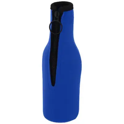 Uchwyt na butelkę z neoprenu z recyklingu Fris - kolor niebieski