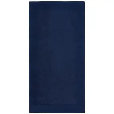 Nora bawełniany ręcznik kąpielowy o gramaturze 550 g/m² i wymiarach 50 x 100 cm - niebieski