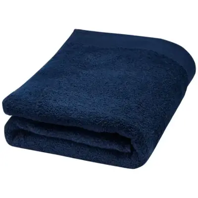 Ellie bawełniany ręcznik kąpielowy o gramaturze 550 g/m² i wymiarach 70 x 140 cm - niebieski