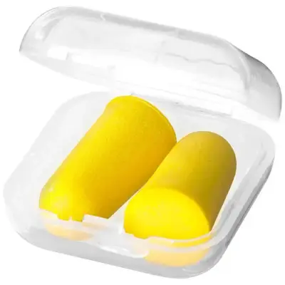 Zatyczki do uszu Serenity w etui - kolor żółty