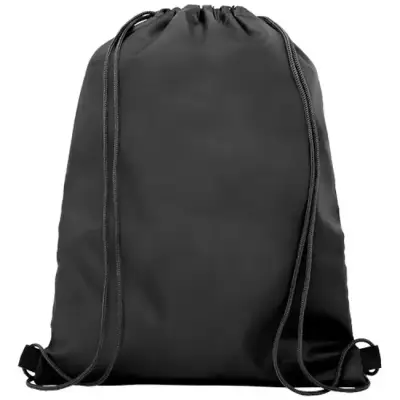 Siateczkowy plecak Oriole ściągany sznurkiem - kolor czarny
