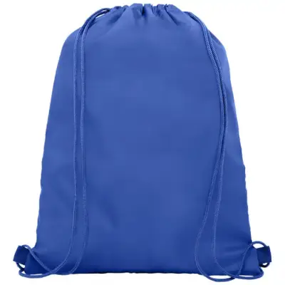Siateczkowy plecak Oriole ściągany sznurkiem - kolor niebieski