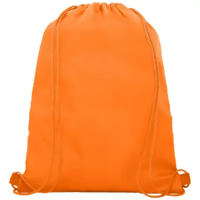 Siateczkowy plecak Oriole ściągany sznurkiem - kolor pomarańczowy