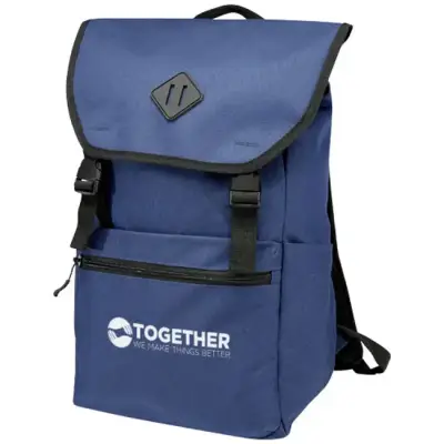 Repreve® Ocean plecak na 15-calowego laptopa o pojemności 16 l z plastiku PET z recyklingu z certyfikatem GRS - niebieski