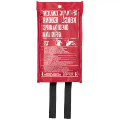 Awaryjny koc przeciwpożarowy Margrethe kolor czerwony