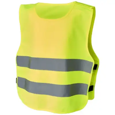 Kamizelka bezpieczeństwa Odile z zapięciem na rzepy dla dzieci w wieku 3-6 lat kolor neonowy żółty