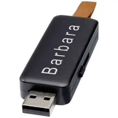 Gleam 4 GB pamięć USB z efektami świetlnymi - czarny
