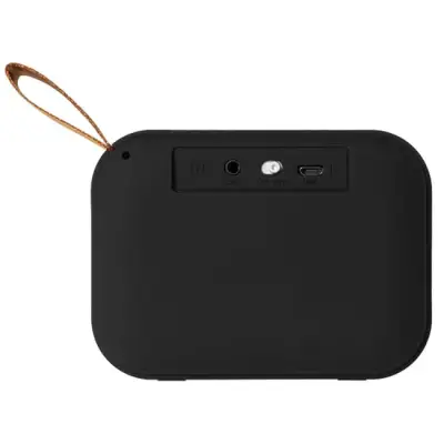 Materiałowy głośnik Bluetooth® Fashion - kolor czarny