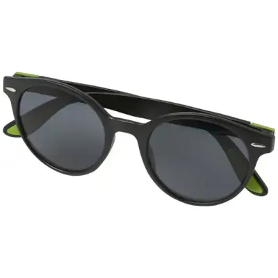 Okrągłe, modne okulary przeciwsłoneczne Steven - kolor zielony