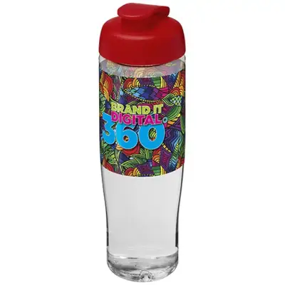 Bidon H2O Tempo® o pojemności 700 ml z wieczkiem zaciskowym - kolor przezroczysty