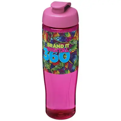 Bidon H2O Tempo® o pojemności 700 ml z wieczkiem zaciskowym - kolor różowy