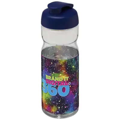 Bidon H2O Base® o pojemności 650 ml z wieczkiem zaciskowym - kolor przezroczysty