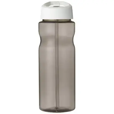 Bidon H2O Base® o pojemności 650 ml z wieczkiem z słomką - kolor szary