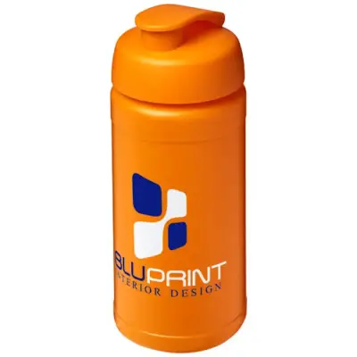 Bidon Baseline® Plus o pojemności 500 ml z wieczkiem zaciskowym - kolor pomarańczowy