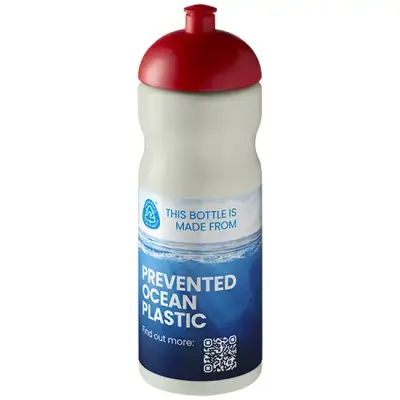Bidon H2O Eco o pojemności 650 ml z wypukłym wieczkiem - biały