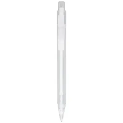 Długopis szroniony Calypso - kolor biały