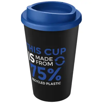 Kubek Americano Eco z recyklingu o pojemności 350 ml - kolor czarny