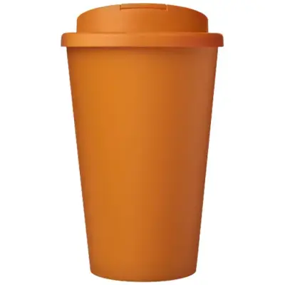 Kubek Americano® Eco z recyklingu o pojemności 350 ml z pokrywą odporną na zalanie - pomarańczowy
