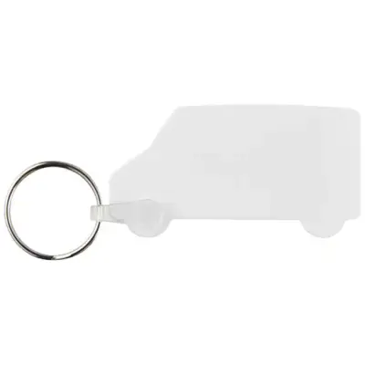 Tait łańcuch do kluczy z recyklingu w kształcie furgonu - biały