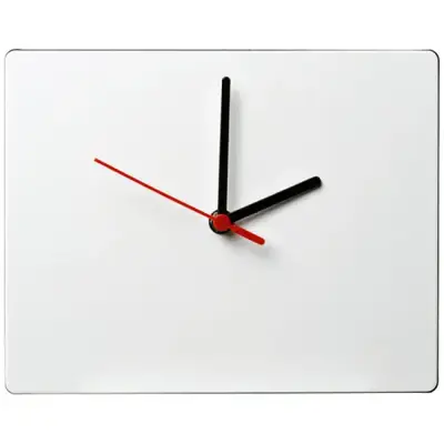 Prostokątny zegar ścienny Brite-Clock® - kolor czarny