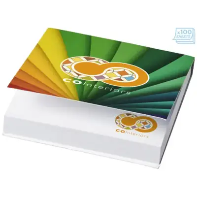 Karteczki samoprzylepne Sticky-Mate® 75x75 w miękkiej okładce kolor biały