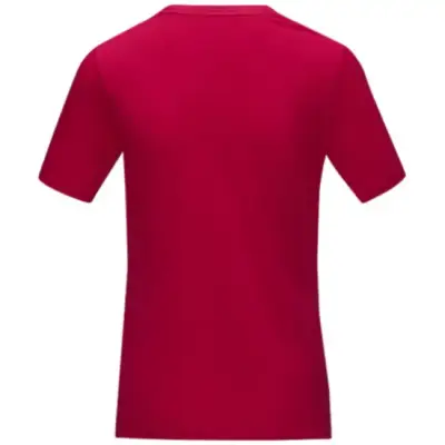 Damska koszulka organiczna Azurite z krótkim rękawem z certyfikatem GOTS kolor czerwony / L