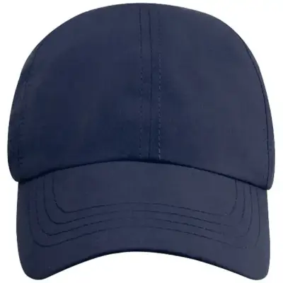 Mica 6 panelowa czapka GRS z recyklingu o młodzieżowym kroju kolor niebieski /