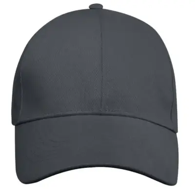 Trona 6 panelowa czapka GRS z recyklingu kolor szary /