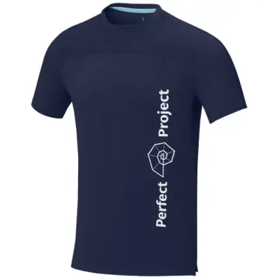 Borax luźna koszulka męska z certyfikatem recyklingu GRS kolor niebieski / L