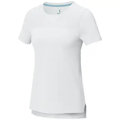 Borax luźna koszulka damska z certyfikatem recyklingu GRS kolor biały / XS