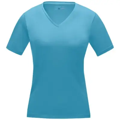 Damski T-shirt organiczny Kawartha z krótkim rękawem kolor niebieski / XS