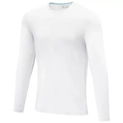 Koszulka z długim rękawem Ponoka - rozmiar  XXXL - kolor biały