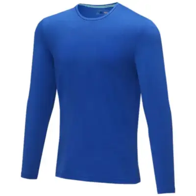 Koszulka z długim rękawem Ponoka - rozmiar  L - kolor niebieski