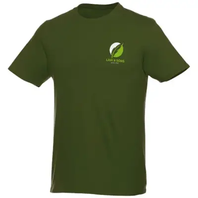 Męski T-shirt z krótkim rękawem Heros kolor zielony / S